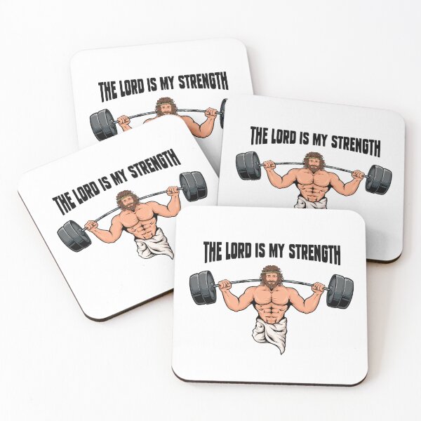 Item preview, The Lord Is My Strength - Christian Bodybuilding designed and sold by ChristlikeMerch.