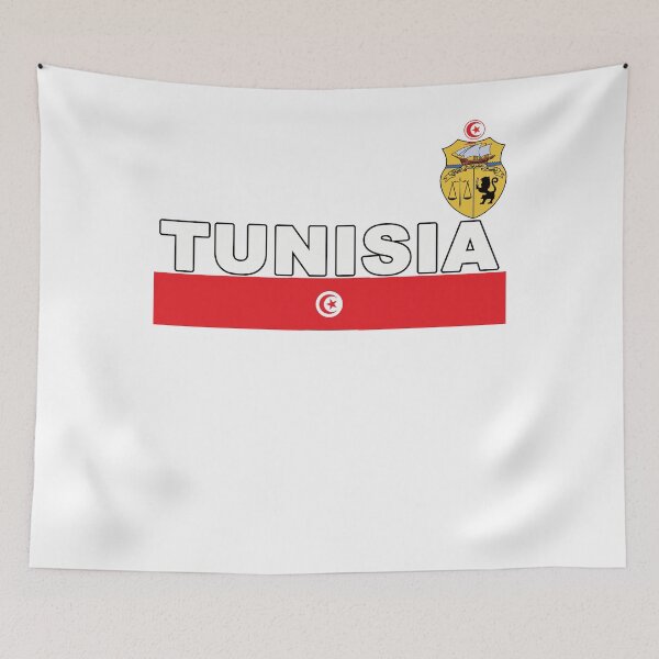 Aperçu de l'œuvre Fan de football de la Tunisie Jersey Style Original créée et vendue par merchhost.