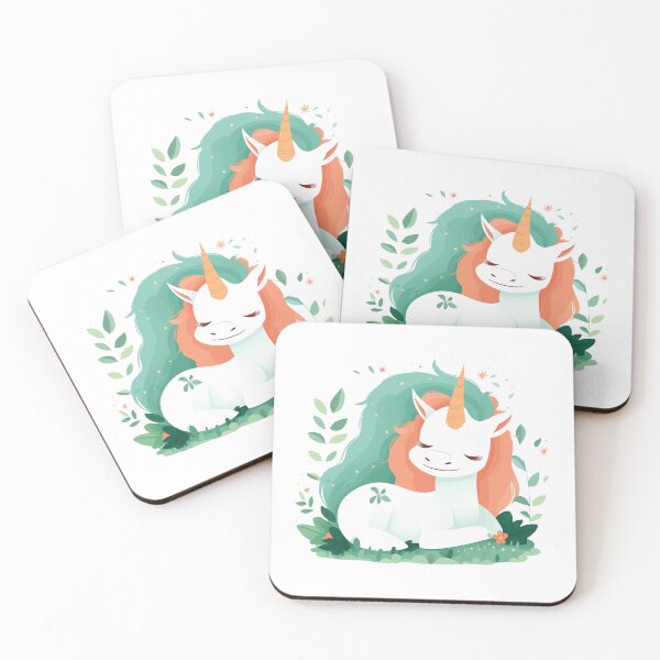Item preview, Cute Smiling Unicorn designed and sold by whimsizoo.