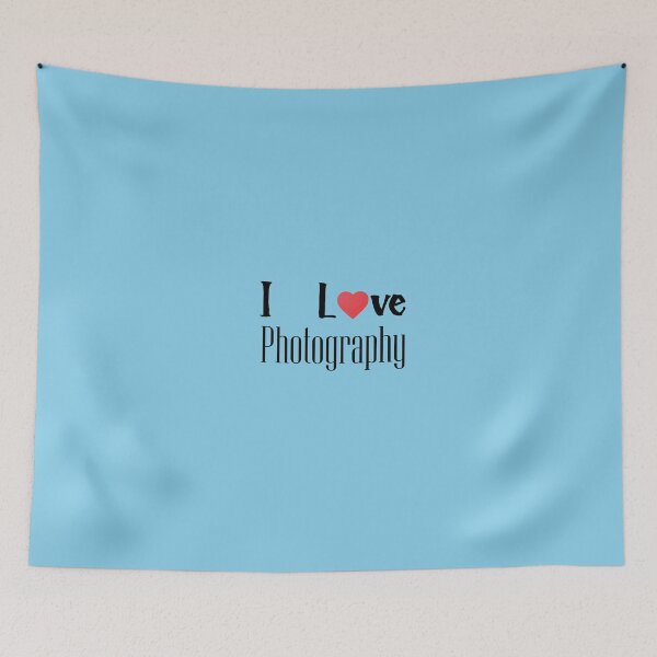 Item preview, I Love Photography - Sky Blue Background designed and sold by Daniel-DL.