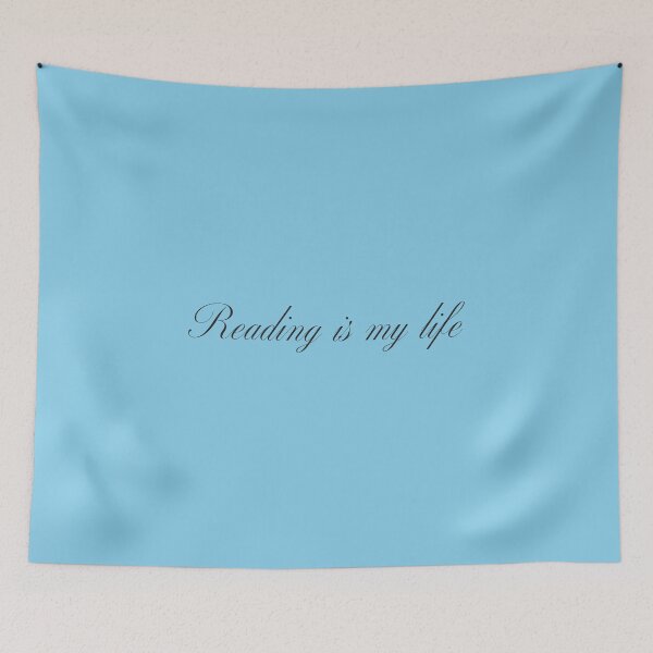Item preview, Reading is my life - Sky Blue Background designed and sold by Daniel-DL.