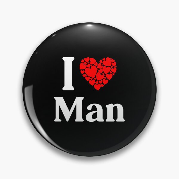Item preview, Man Heart - I Love Man designed and sold by MiraclePitts.