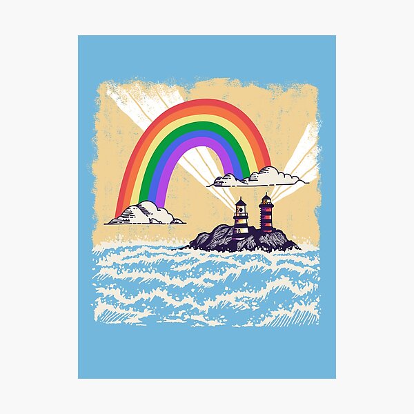 Item preview, Rainbow Lighthouse designed and sold by PORNBEE.