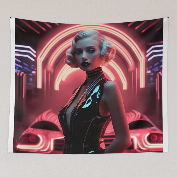 Item preview, Neon cybergoth woman designed and sold by Art91design.