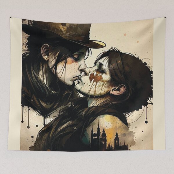 Item preview, Steampunk Love #2 - Sticker and T-Shirt Design designed and sold by MindAsylum.