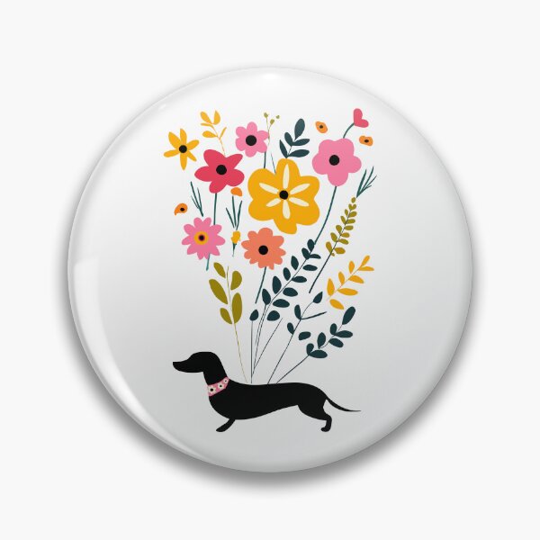 Item preview, Dachshund Flowers designed and sold by Hic21.