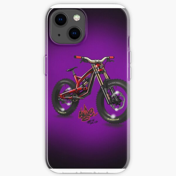 Fettes Downhill-Mountainbike iPhone Flexible Hülle