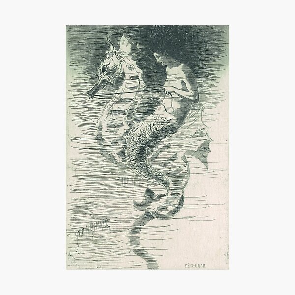 Item preview, The Mermaid by Frederick Stuart Church, 1880 designed and sold by Vintage Wall Art.