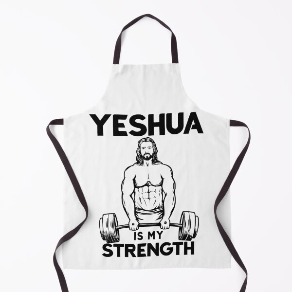 Item preview, Christian Bodybuilding - Jesus Deadlifting - Yeshua Is my Strength designed and sold by ChristlikeMerch.