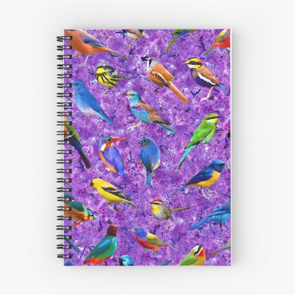 Item preview, Brilliant Birds II - Magenta Blossoms designed and sold by AxeLeon Patterns.