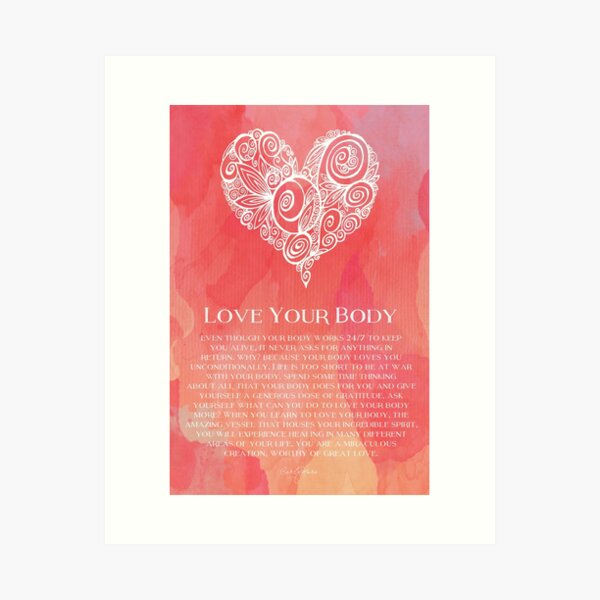 Love Your Body Art Print
