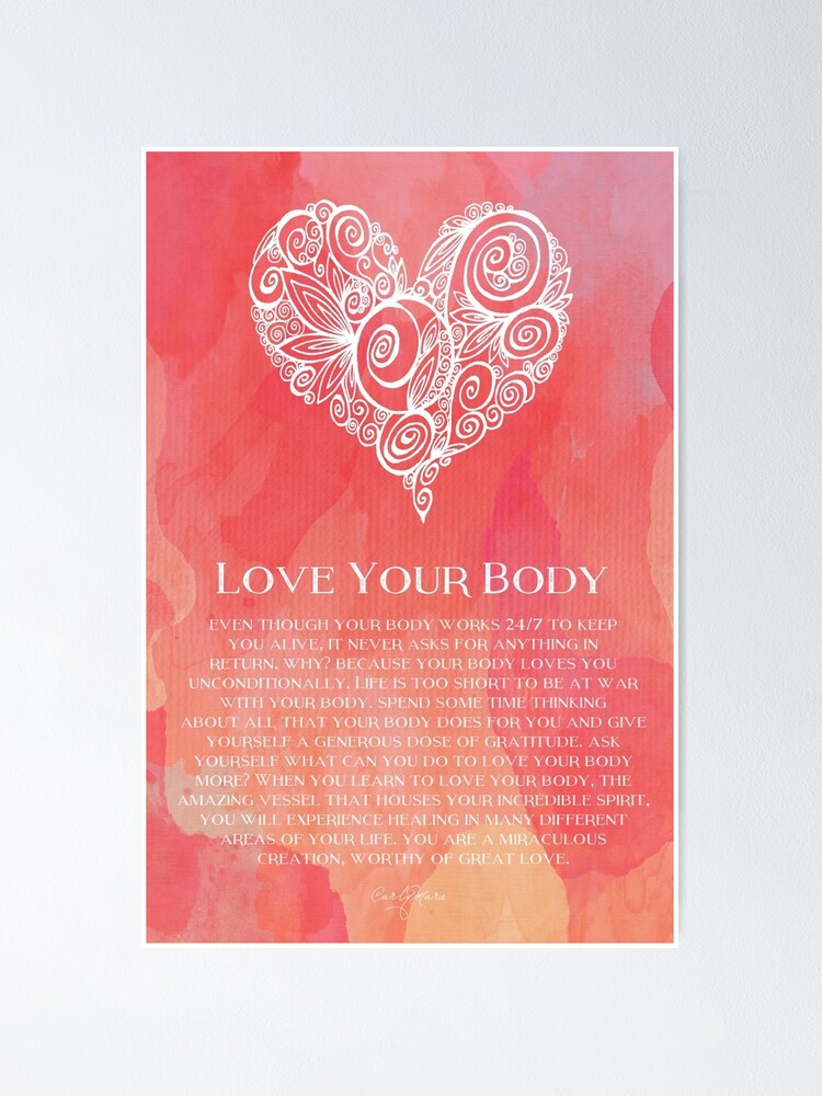 Alternate view of Love Your Body Poster