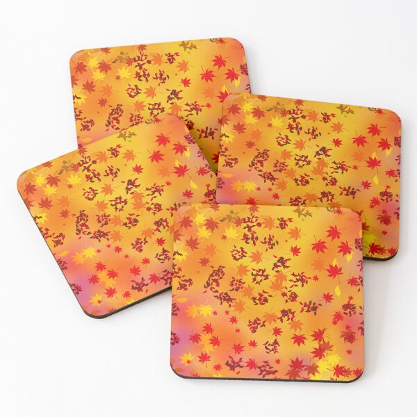 Item preview, Autumn Falling Leaves Pattern with Dreamy Colorful Background designed and sold by PreeTee1.