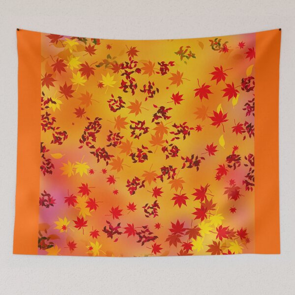 Item preview, Autumn Falling Leaves Pattern with Dreamy Colorful Background designed and sold by PreeTee1.