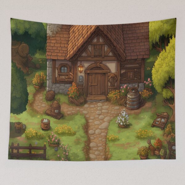Item preview, Pixel Medieval House designed and sold by VisionDuke.