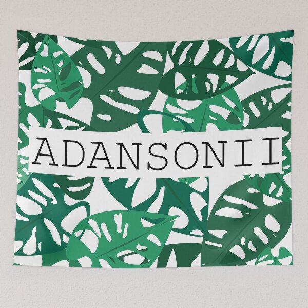 Item preview, Monstera adansonii houseplant leaf design designed and sold by ModernAndFunky.