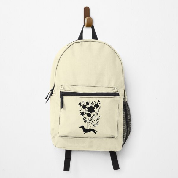 Item preview, Retro Dachshund Silhouettes Flowers designed and sold by Hic21.