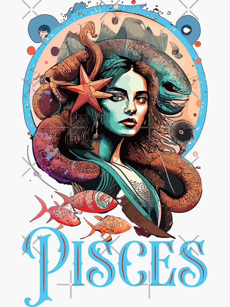 Pisces Zodiac Sign s Birthday Horoscope s Star Sign Sticker