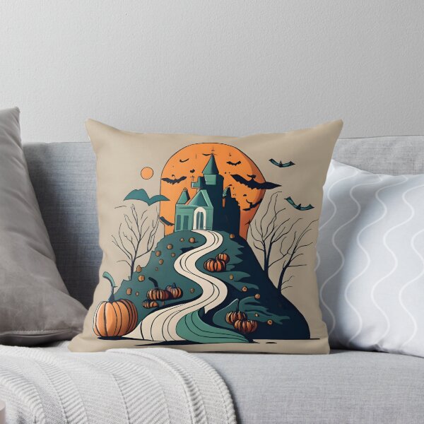 Item preview, halloween mountain castle designed and sold by Patricks-Art.