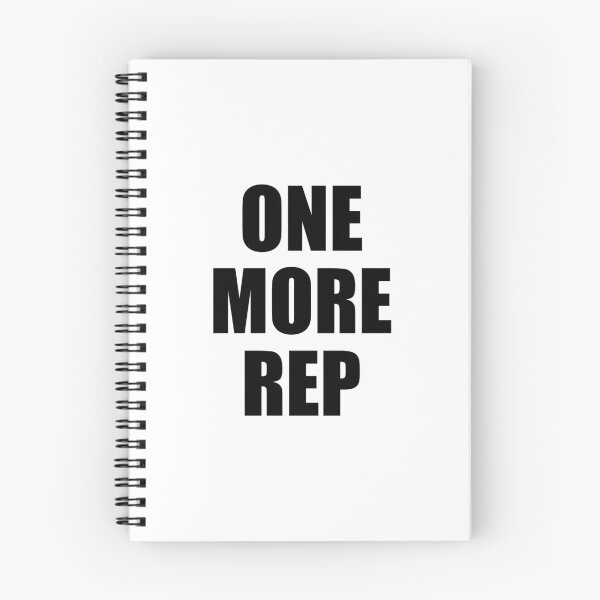 Item preview, One More Rep Gym Quote designed and sold by maniacfitness.