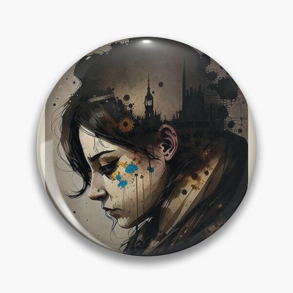 Item preview, Steampunk Portrait #16 - Sticker and T-Shirt Design designed and sold by MindAsylum.