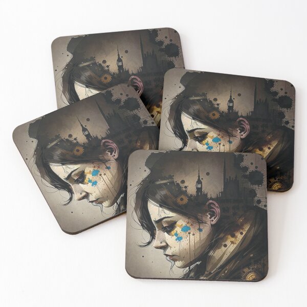 Item preview, Steampunk Portrait #16 - Sticker and T-Shirt Design designed and sold by MindAsylum.
