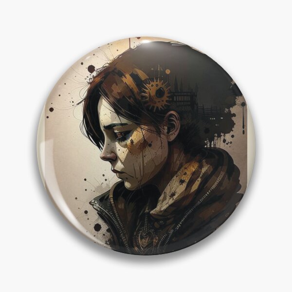 Item preview, Steampunk Portrait #17 - Sticker and T-Shirt Design designed and sold by MindAsylum.