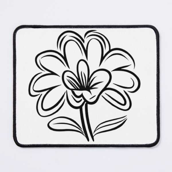 Item preview, Elegance in Bloom: Black-Bordered Flower designed and sold by Optrix Studio .