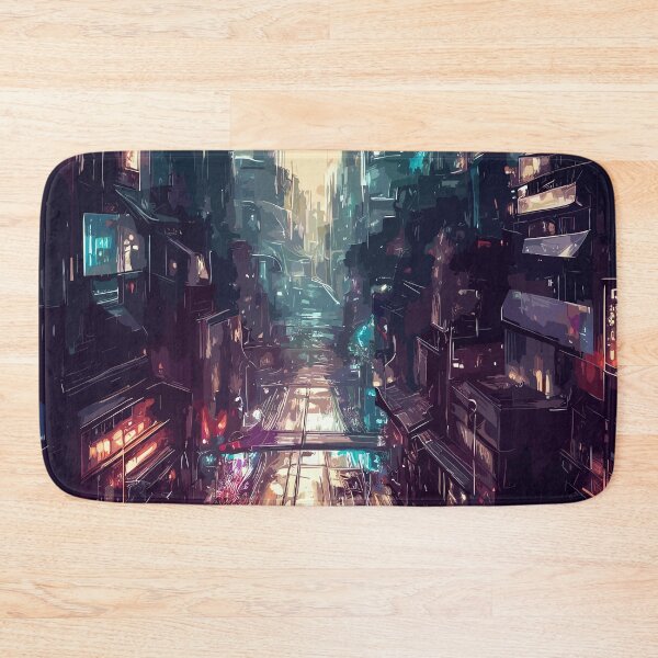 Item preview, Futuristic japan cityscape designed and sold by TomFrontierArt.