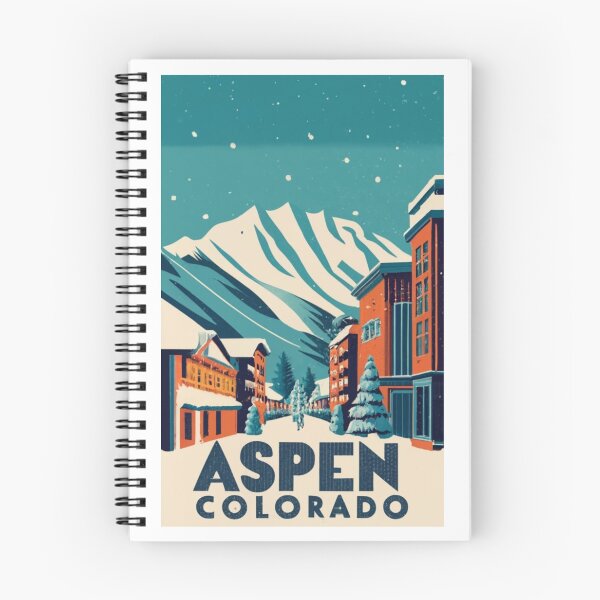 Item preview, A Vintage Travel Poster of Aspen - Colorado - US designed and sold by GoodOldVintage.