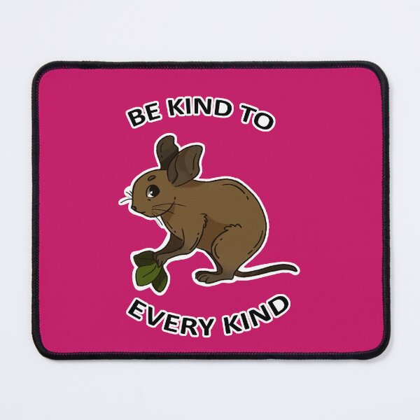 Item preview, Be kind to every kind Degu Animal Text Design Pink Background designed and sold by keepsketching.