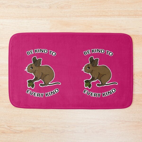 Item preview, Be kind to every kind Degu Animal Text Design Pink Background designed and sold by keepsketching.