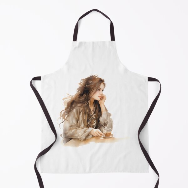 Item preview, girl in coffee shop water colour designed and sold by Lucky-jl.