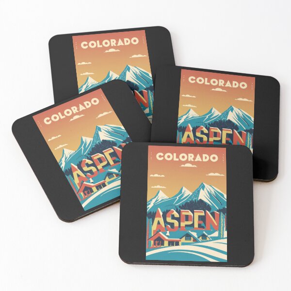 Item preview, A Vintage Travel Poster of Aspen - Colorado - US designed and sold by GoodOldVintage.