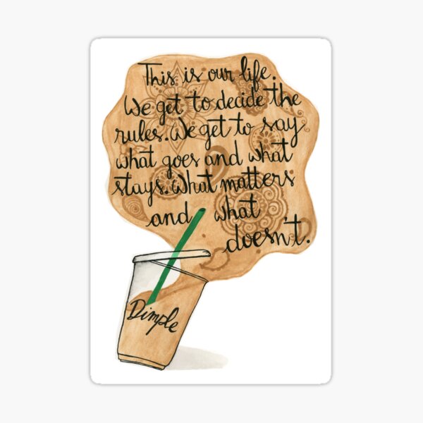 When Dimple Met Rishi Art Sticker
