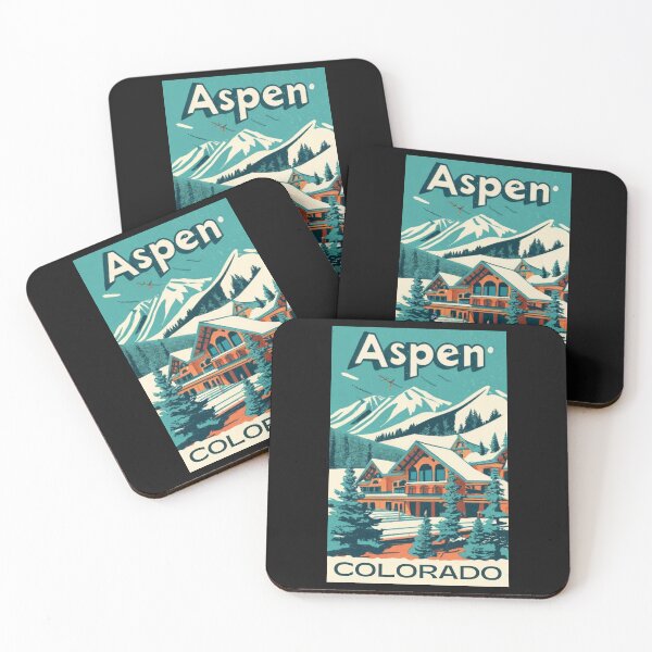 Item preview, A Vintage Travel Poster of Aspen - Colorado - US designed and sold by GoodOldVintage.
