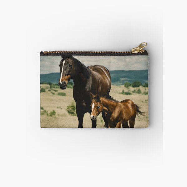 Item preview, Tender Bond: Mare and Foal Art Print designed and sold by Artforhorse.