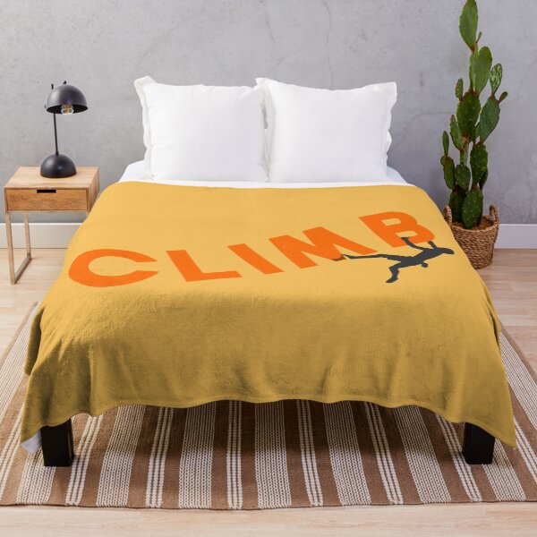 Item preview, Climbing - orange - grey with distress designed and sold by Art Happens.