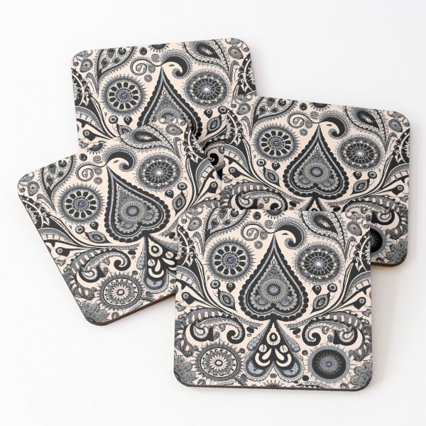Item preview, Paisley Pattern - Black and White - No. 2 designed and sold by Witty-Whimsy.