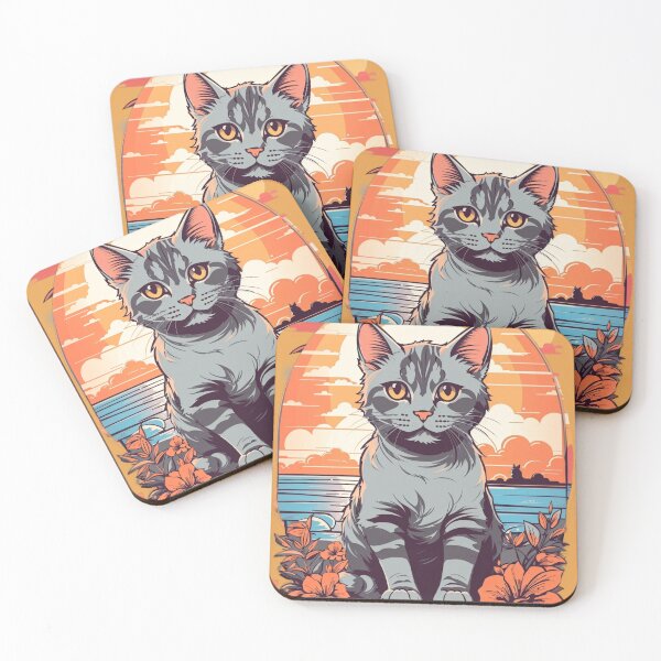 Item preview, Cat with flowers designed and sold by morganinfininty.