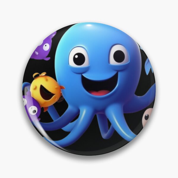 Item preview, Oswald The Octopus stickers  designed and sold by WhimsyVisions.