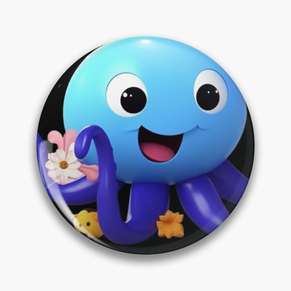 Item preview, Oswald The Octopus stickers & magnets designed and sold by WhimsyVisions.