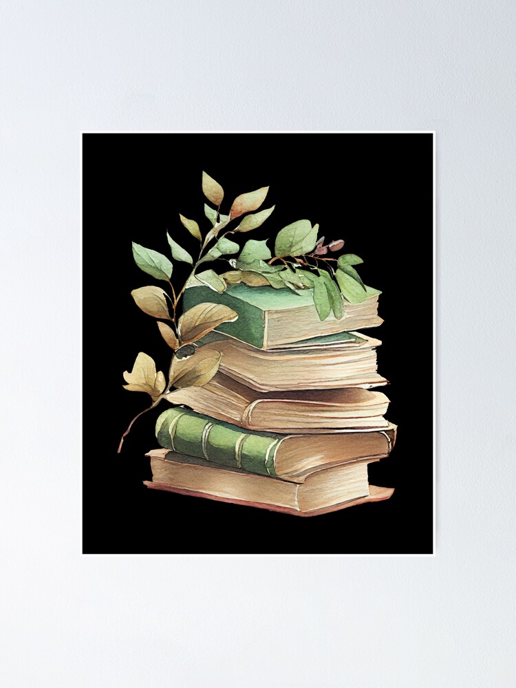 Book aesthetic green Poster for Sale by Mateusz Majcherek