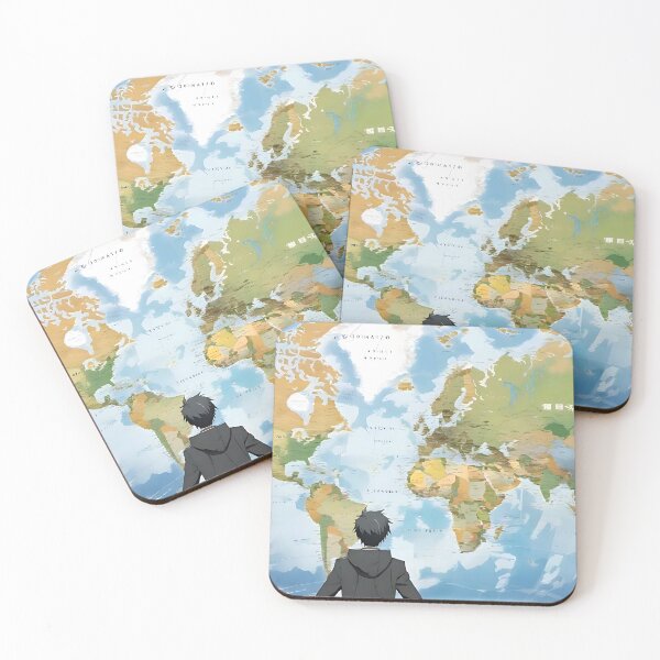 Item preview, Anime World Map designed and sold by AiArtworkz.