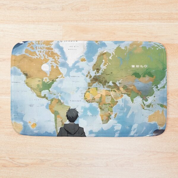 Item preview, Anime World Map designed and sold by AiArtworkz.