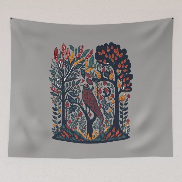 Item preview, Mexican Folk art style - Wild animals-023 designed and sold by PornDesigns.