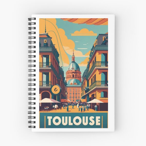 Item preview, A Vintage Travel Art of Toulouse - France designed and sold by GoodOldVintage.