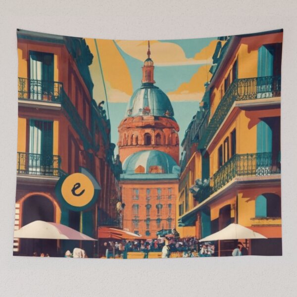 Item preview, A Vintage Travel Art of Toulouse - France designed and sold by GoodOldVintage.