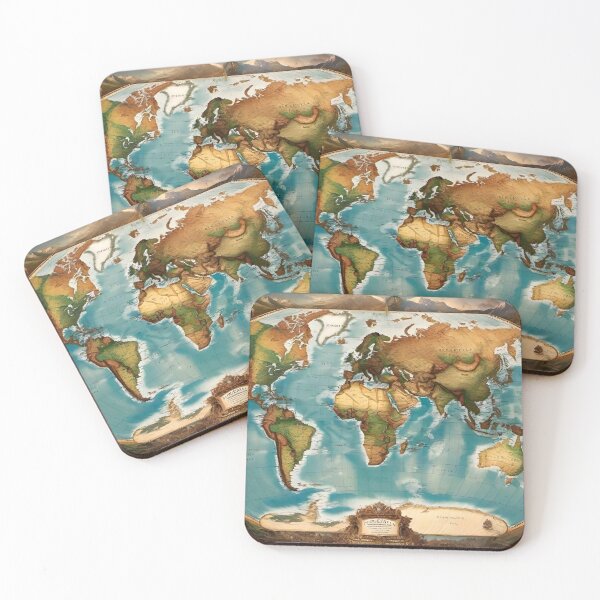 Item preview, World Map designed and sold by AiArtworkz.