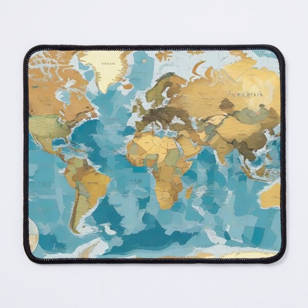 Item preview, Map of the world designed and sold by AiArtworkz.